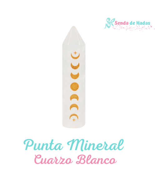 Punta Mineral Cuarzo Blanco
