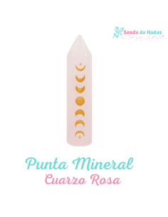 Punta Mineral Cuarzo Rosa