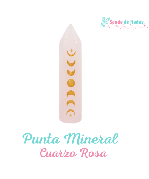 Punta Mineral Cuarzo Rosa