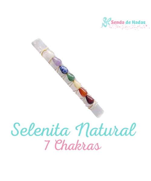 Selenita 7 Chakras, 15 cms