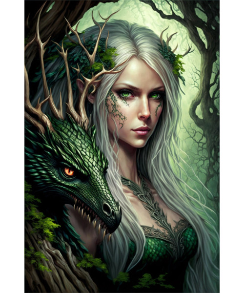 Placa pared con relieve Hada con...