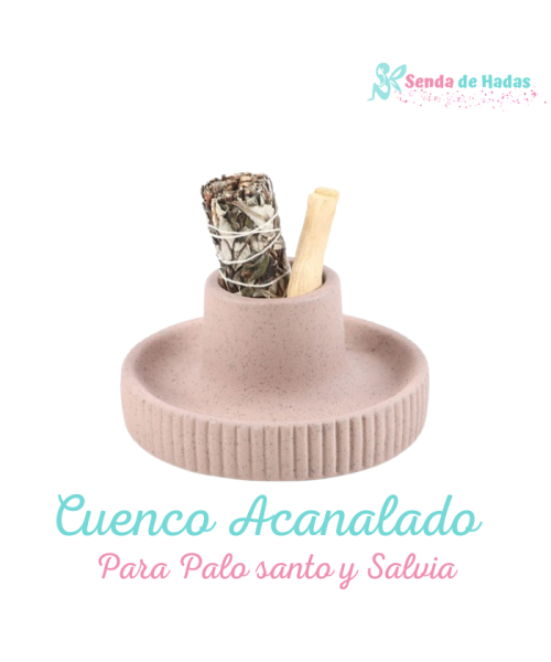 Cuenco Acanalado para Palo Santo y...