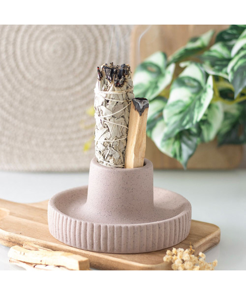 Cuenco Acanalado para Palo Santo y...