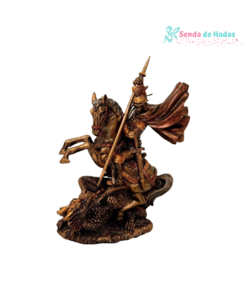 San Jorge con dragón 13 cm