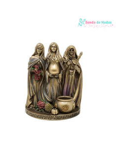 Figura Triple Diosa Bronce