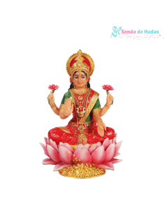 Diosa Lakshmi Color sentada