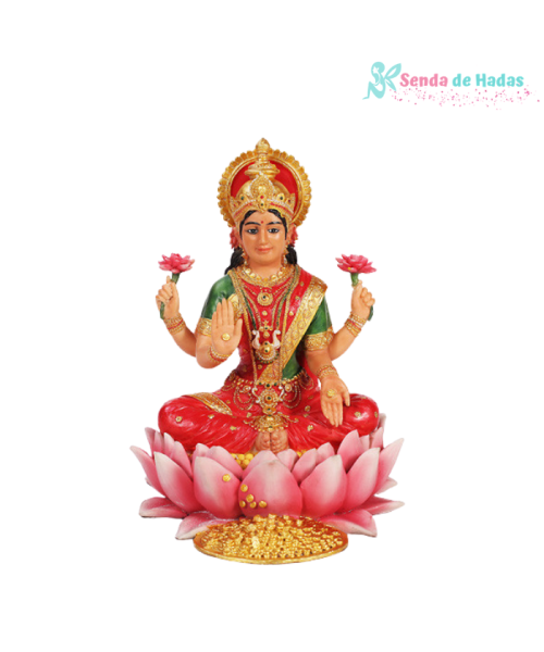 Diosa Lakshmi Color sentada
