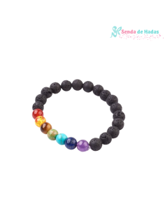 Pulsera Bolas 7 Chakras Mixta