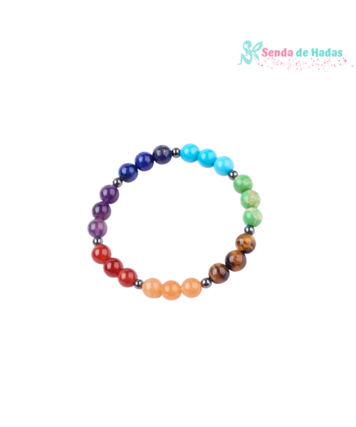 Pulsera Bolas 7 Chakras
