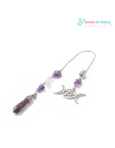 Péndulo Amatista con Triple...