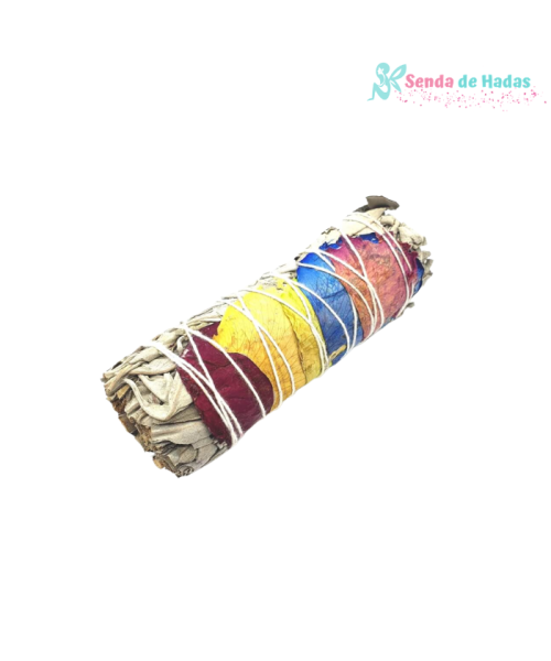 Atado Salvia Blanca y 7 Chakras 10 cms