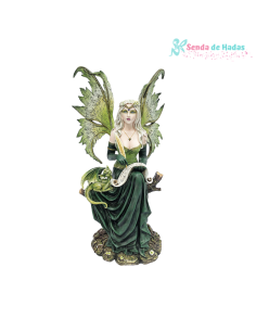 Hada Gaia, con pergamino