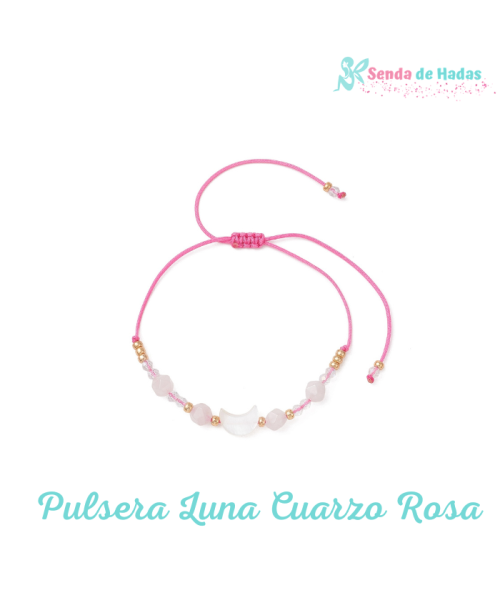 Pulsera Luna Cuarzo Rosa