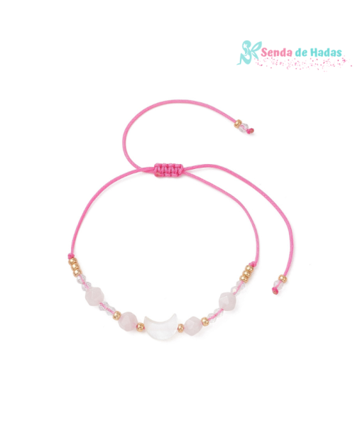 Pulsera Luna Cuarzo Rosa